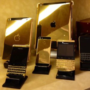 gold plated iphones and ipads
